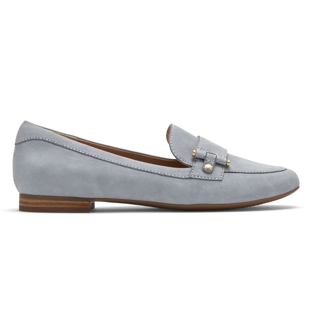 Rockport Women's Total Motion Tavia Belt Loafers - Blue - USA (7039SBEUV)